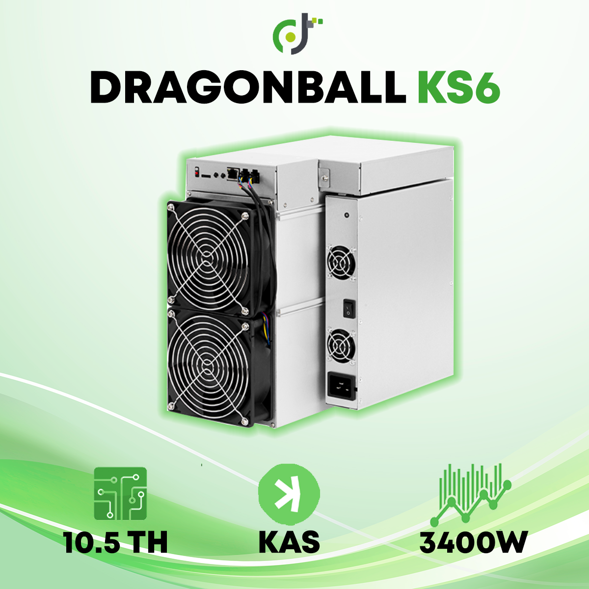 Dragonball KS6 (10.5TH) KASPA Crypto ASIC Mineur