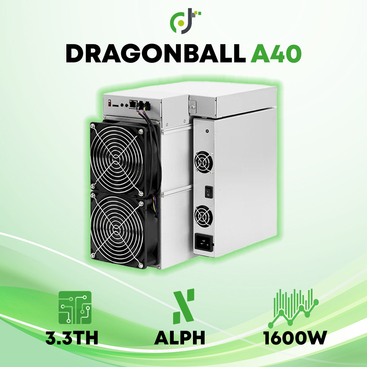 DragonBall A40 (3.3TH) ALPH Alephium Crypto ASIC Miner