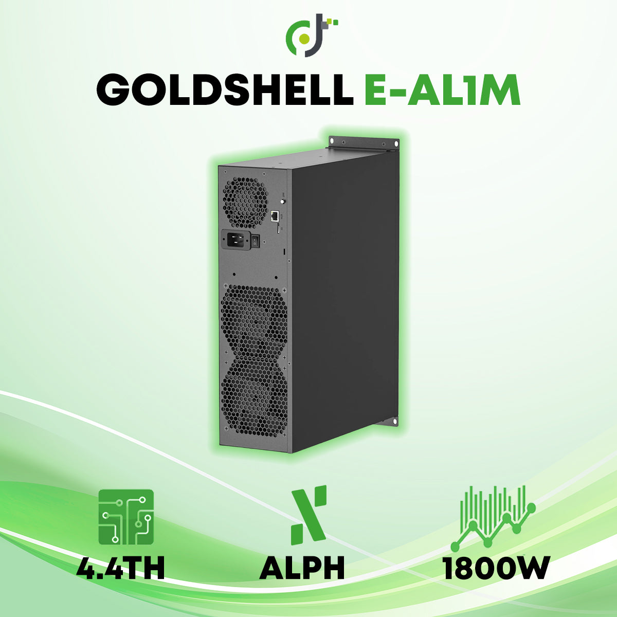 Goldshell E-AL1M (4.4TH) ALPH Alephium Crypto ASIC Miner