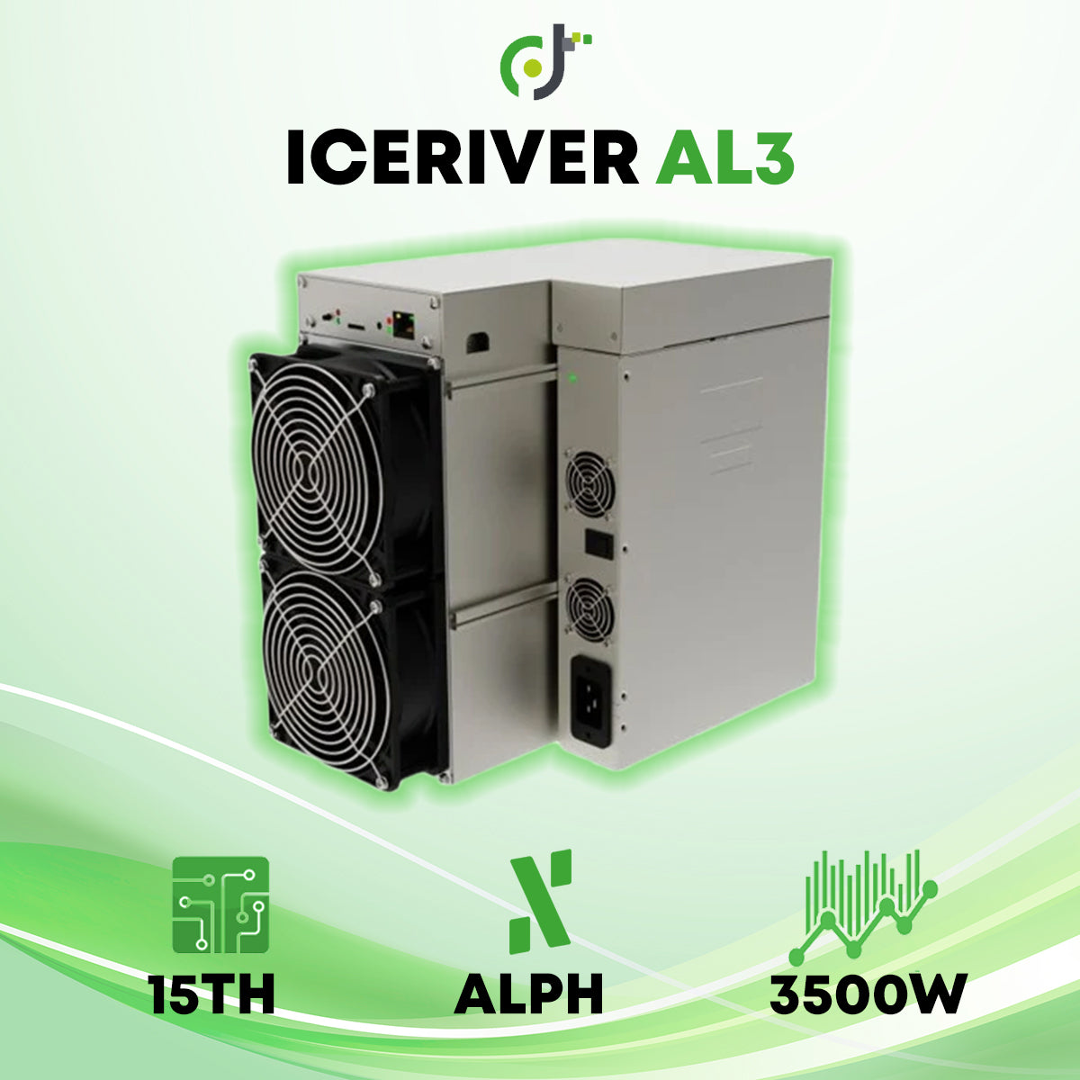 Iceriver AL3 (15TH) ALPH Alephium Crypto ASIC Miner