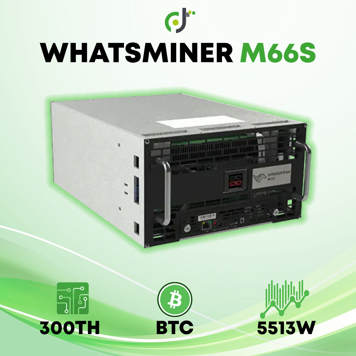 MicroBT Whatsminer M66S Hydro (268-300TH) Crypto ASIC Miner