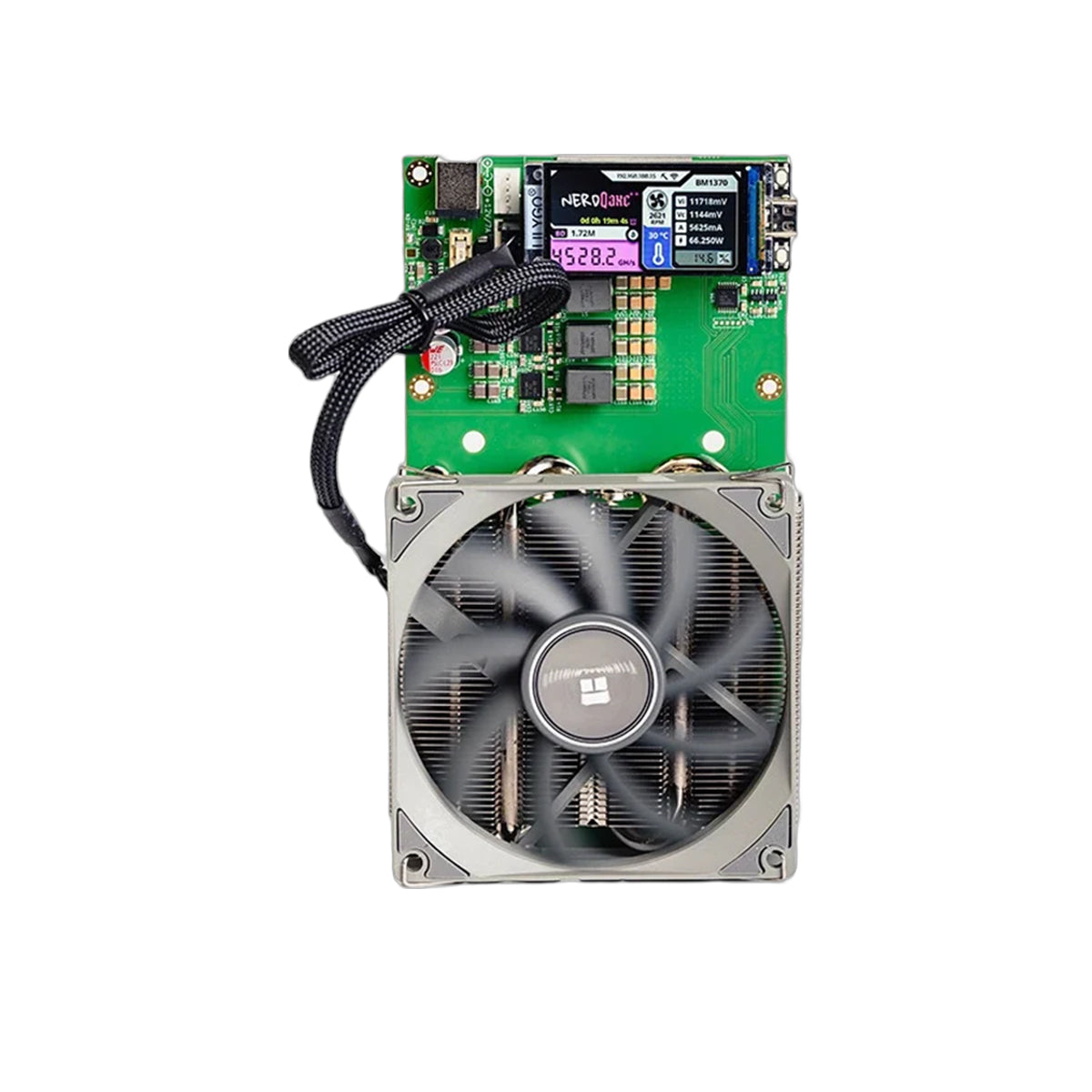 NerdMiner NerdQaxe++ (4.8TH) Bitcoin Crypto ASIC Solo Miner
