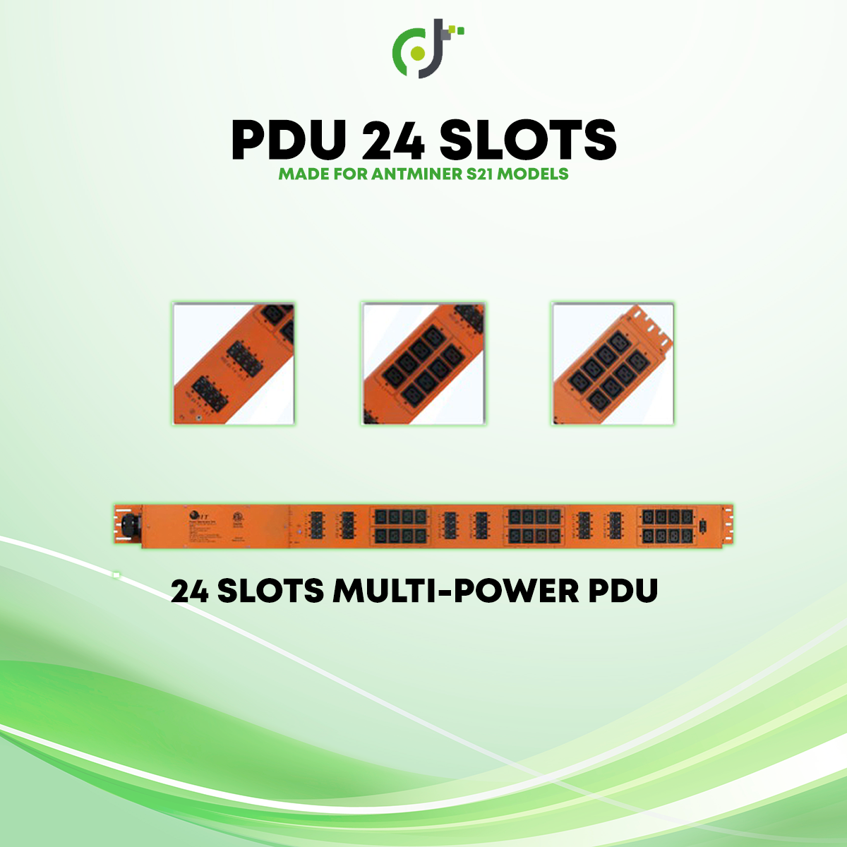 PDU mit 24 Slots für Bitmain Antminer S21 Modelle