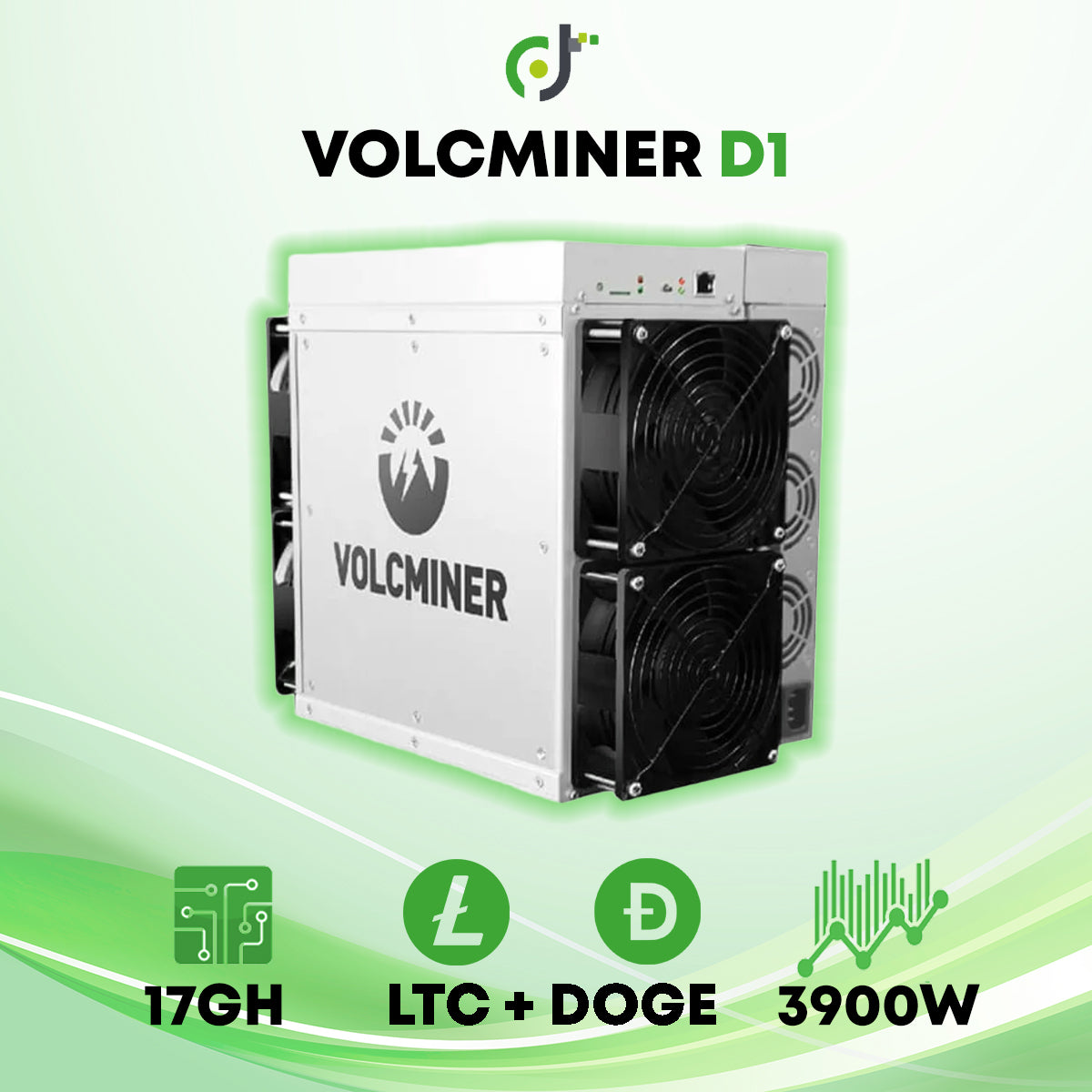 VolcMiner D1 (17GH) Litecoin / Doge Scrypt Crypto ASIC Miner