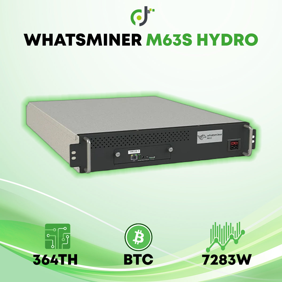 MicroBT Whatsminer M63 Hydro (360-368TH) Crypto ASIC Miner