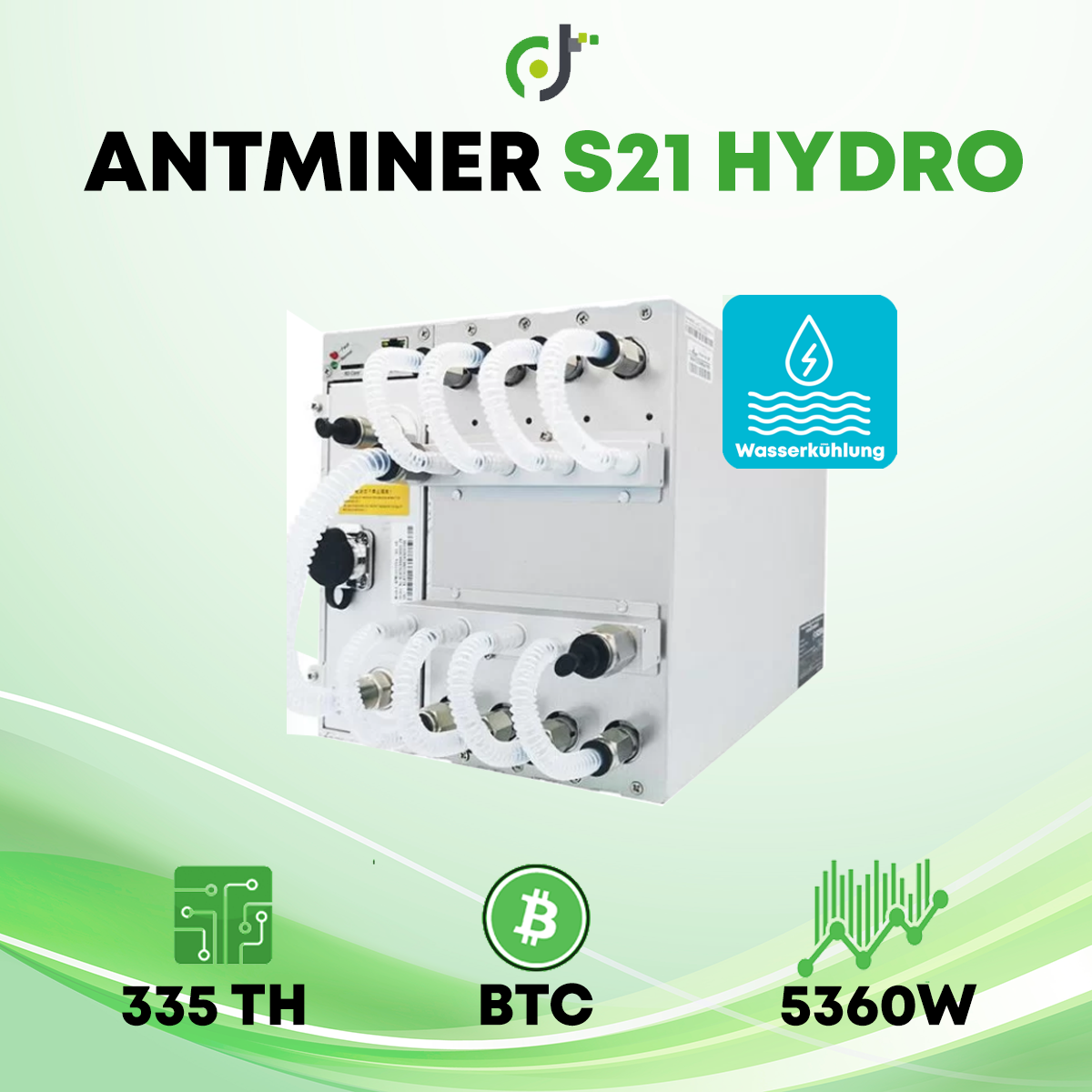 Bitmain Antminer S21 Hydro (335TH) Bitcoin Krypto Asic Miner