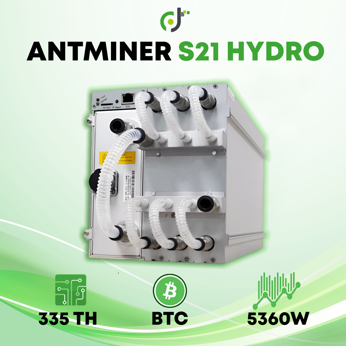 Bitmain Antminer S21 Hydro (335TH) Bitcoin Crypto ASIC Mineur