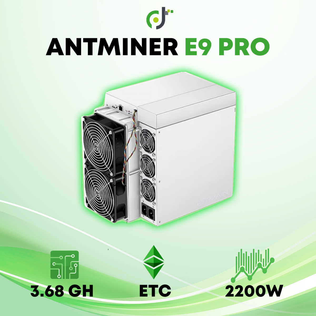 Bitmain Antminer E9 Pro (3.68Gh) ETC ETHW Crypto ASIC Miner