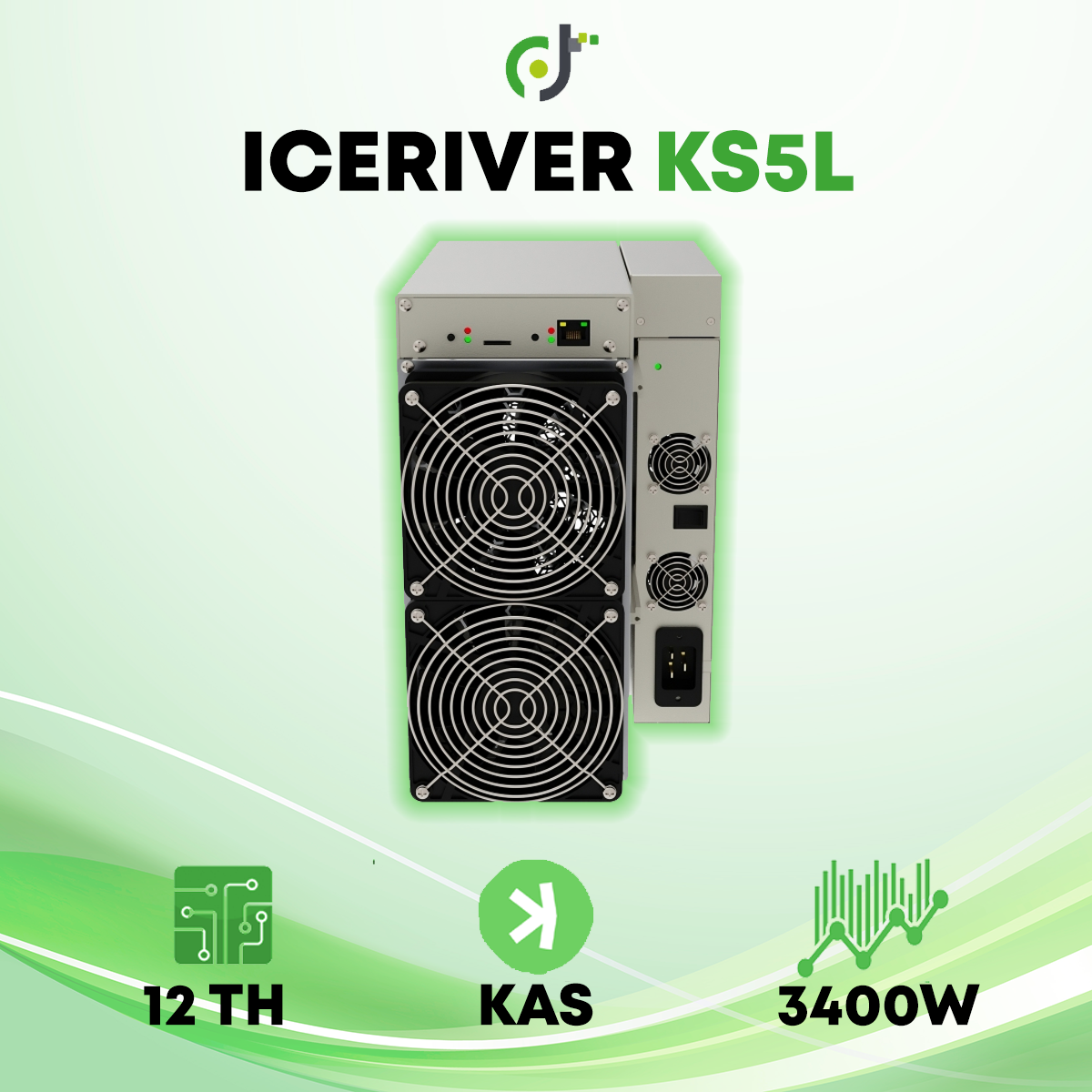 Iceriver KS5L (12TH) KAS Crypto ASIC Miner - DCT ASIC Miner & Hosting Komponentko mining rudarjenja kovanca KASPA $ KAS notesniki.si ks3m ks0 pro