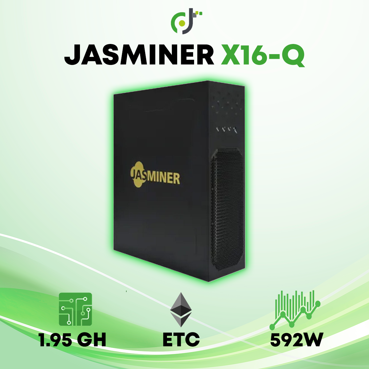 Jasminer X16-Q (1,95 Gh) ETC Crypto Mineur ASIC