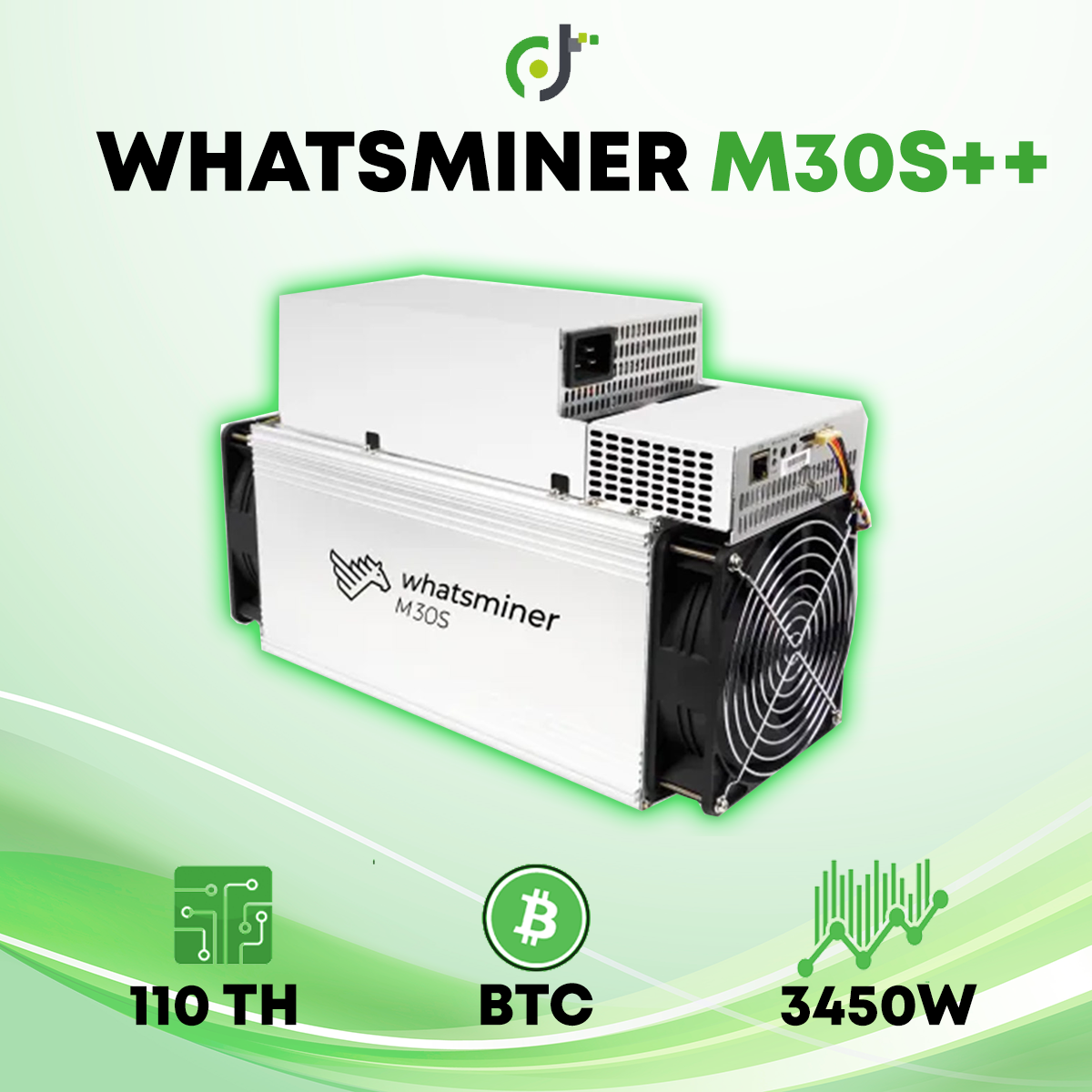 MicroBT Whatsminer M30S++ (110Th) Bitcoin Crypto ASIC Miner