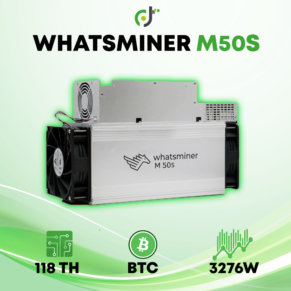 MicroBT Whatsminer M50S (118Th) Bitcoin Crypto ASIC Miner
